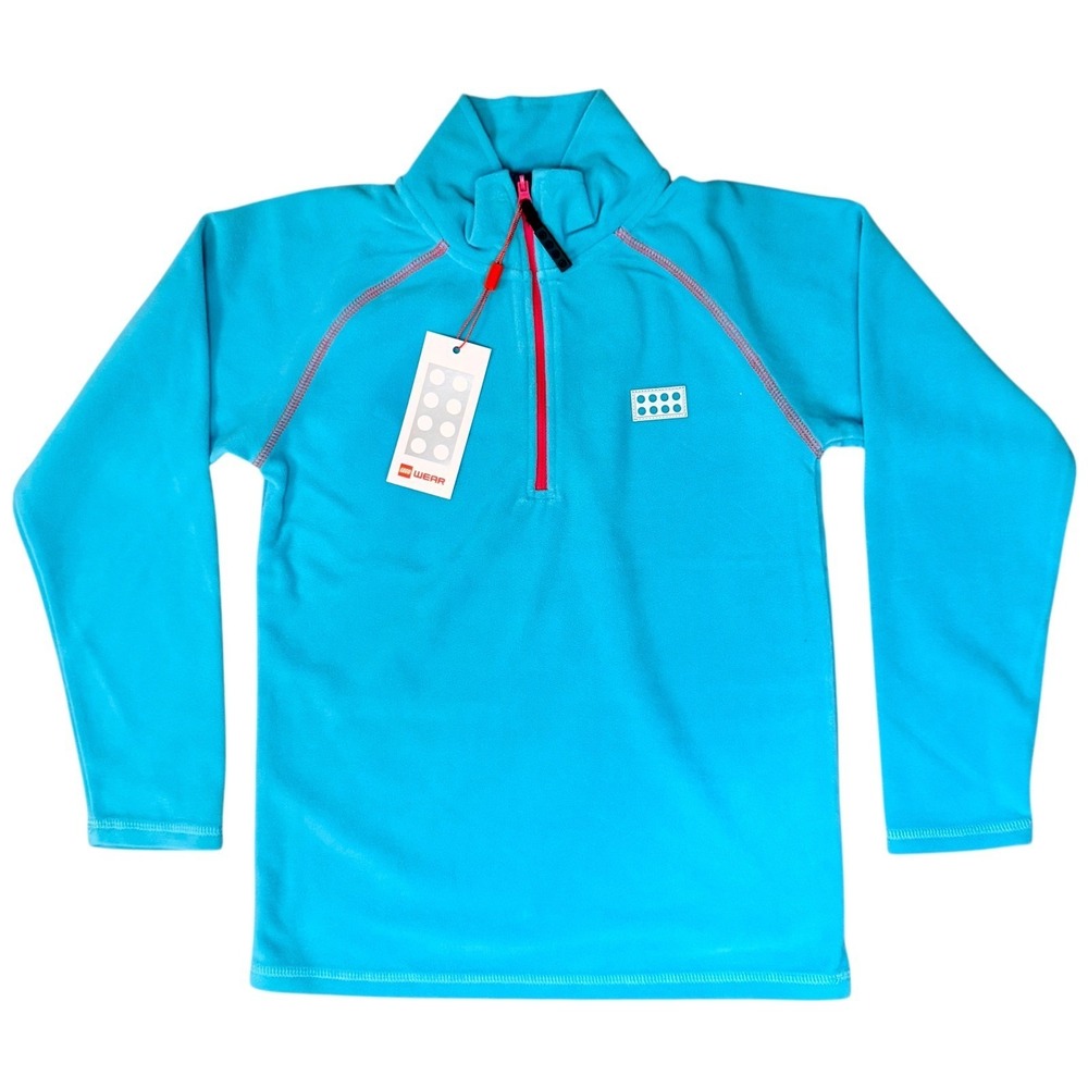 Lego Wear Kids Fleece Pullover Blue 1/4 Zip‎ Sweater Size 10Y 140